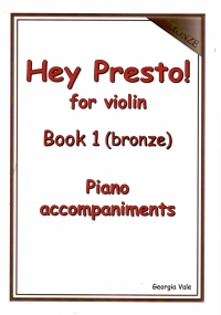 Hey Presto For Violin Book 1 Piano Accompaniments Sheet Music Songbook