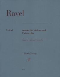 Ravel Sonata For Violin & Cello Sheet Music Songbook