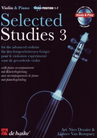 Selected Studies Vol 3 Violin & Piano Book & 2 Cds Sheet Music Songbook