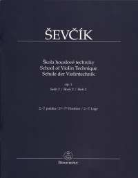 Sevcik School Of Violin Technique Op1 Vol 2 2-7th Sheet Music Songbook