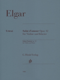 Elgar Salut Damour Op12 Violin & Piano Sheet Music Songbook