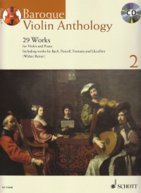 Baroque Violin Anthology Vol 2 + Cd Sheet Music Songbook