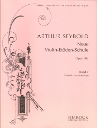 Seybold New Violin Study School Op182 Book 7 Sheet Music Songbook