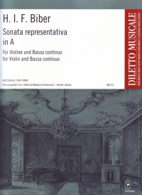 Biber Sonata Representativa In A Violin & Piano Sheet Music Songbook