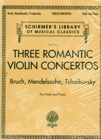 Three Romantic Violin Concertos Sheet Music Songbook