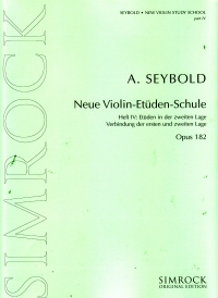 Seybold New Violin Study School Op182 Book 4 Sheet Music Songbook