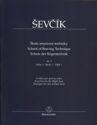 Sevcik School Of Bowing Technique Op2 Vol 1 Sheet Music Songbook