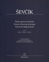 Sevcik School Of Bowing Technique Op2 Vol 3 Sheet Music Songbook