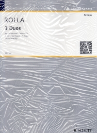 Rolla 3 Duos No 3 A Major Violin & Cello Sheet Music Songbook