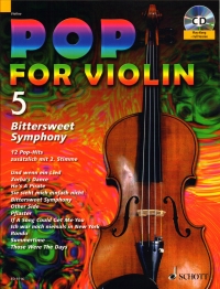 Pop For Violin 5 Bittersweet Symphony + Cd Sheet Music Songbook