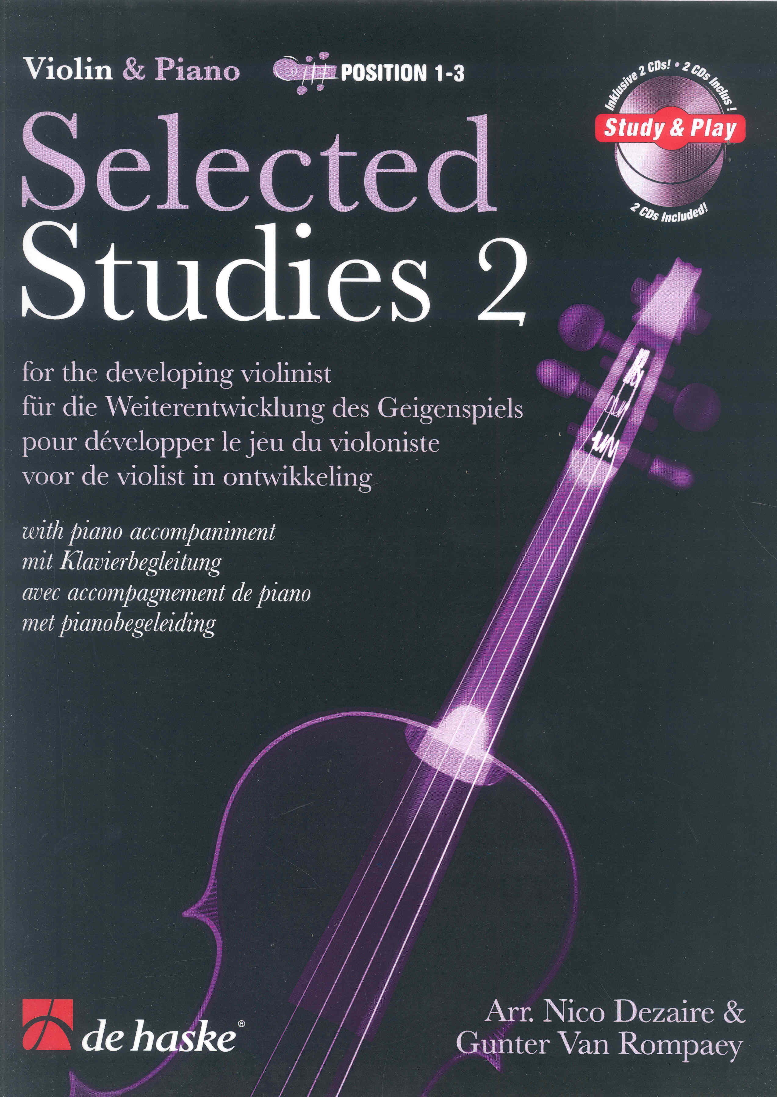 Selected Studies Vol 2 Violin & Piano Book & 2 Cds Sheet Music Songbook