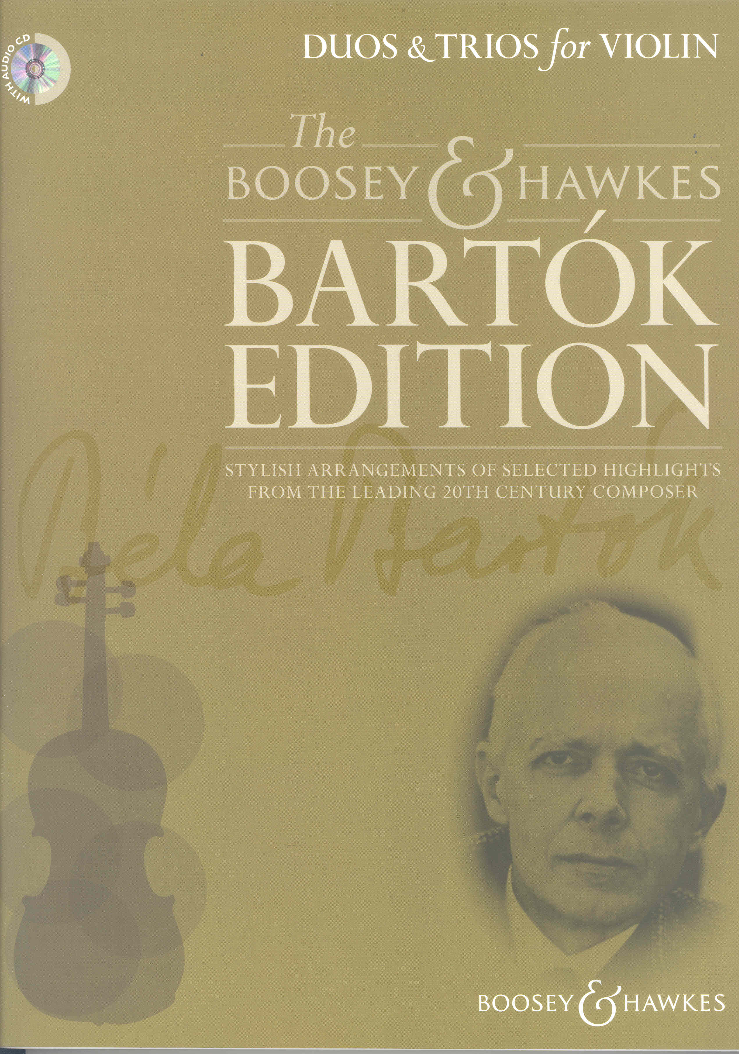 Bartok Edition Duos & Trios For Violin + Cd Sheet Music Songbook