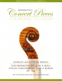 Beriot Violin Concerto No 9 Amin Op104 Sassmannsha Sheet Music Songbook