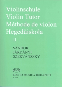Sandor, Jardanyi & Szervanszky Violin Tutor Ii Sheet Music Songbook