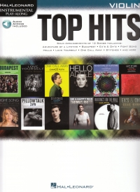 Top Hits Instrumental Play Along Violin + Online Sheet Music Songbook