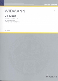 Widmann 24 Duos Heft 1 (i - Xiii) Violin & Cello Sheet Music Songbook