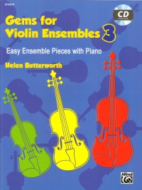Gems For Violin Ensembles 3 Butterworth + Cd Sheet Music Songbook