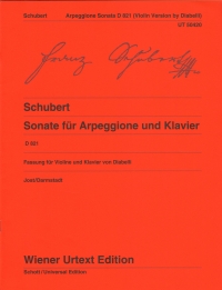 Schubert Arpeggione Sonata D821 Darmstadt Violin Sheet Music Songbook