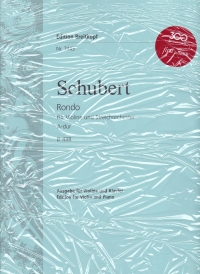 Schubert Rondo In A D438 Violin & Piano Sheet Music Songbook