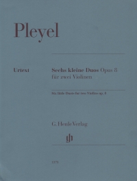 Pleyel Six  Little Duets Op8 2 Violins Sheet Music Songbook
