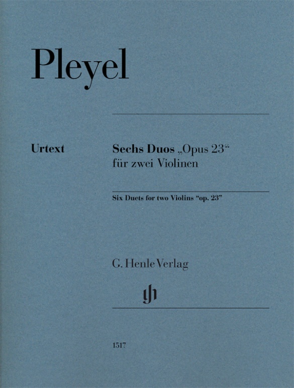 Pleyel Six Duets For Two Violins Op23 Sc/pts Sheet Music Songbook
