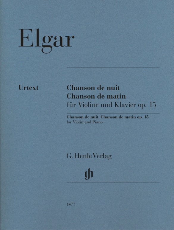 Elgar Chanson De Nuit Chanson De Matin Op15 Vln/pf Sheet Music Songbook