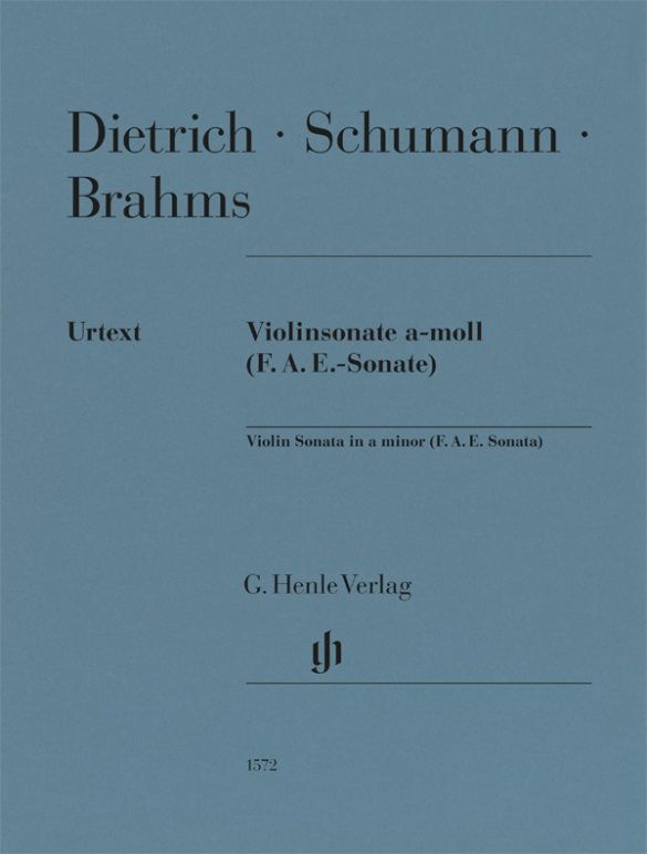 Dietrich Schumann Brahms Fae Sonata Violin & Piano Sheet Music Songbook