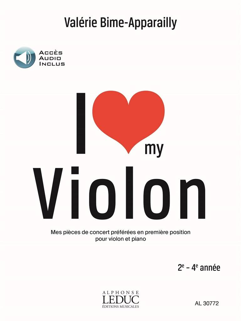 I Love My Violon Various Sheet Music Songbook