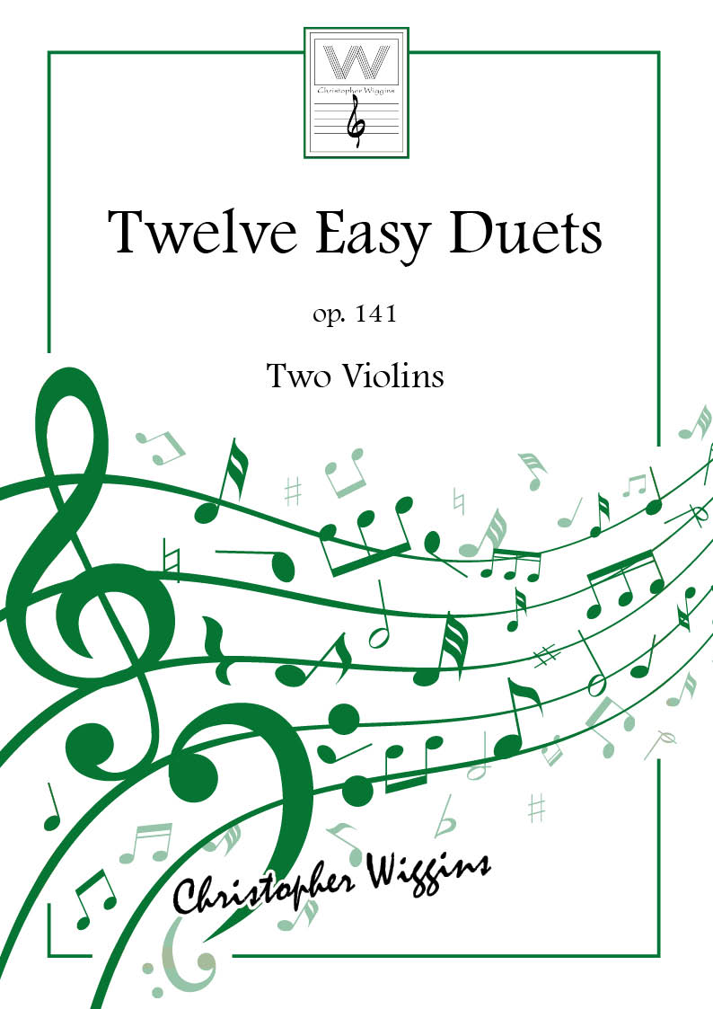 Wiggins Twelve Easy Duets Op141 2 Violins Sheet Music Songbook