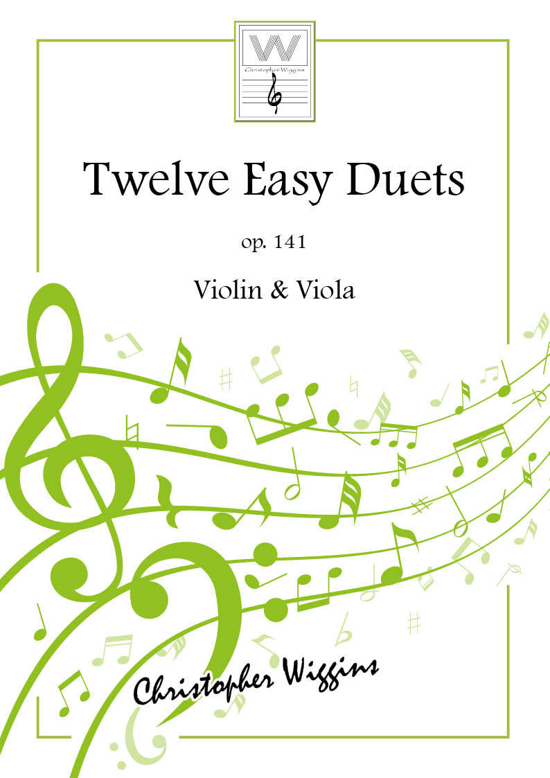 Wiggins Twelve Easy Duets Op141 Violin & Viola Sheet Music Songbook