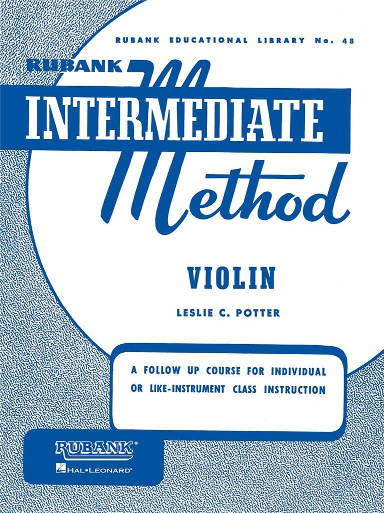 Rubank Intermediate Method Violin Potter Sheet Music Songbook