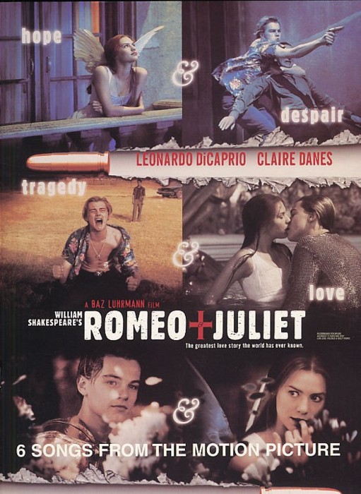 Romeo & Juliet (new Film Selections) Pvg Sheet Music Songbook