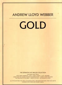 Andrew Lloyd Webber Gold Piano Vocal Guitar Sheet Music Songbook