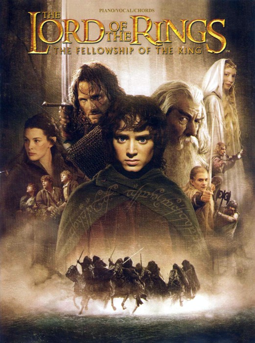 Lord Of The Rings Fellowship Of The Ring Selection Sheet Music Songbook