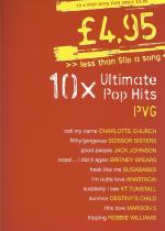 10 Ultimate Pop Hits Piano Vocal Guitar Sheet Music Songbook