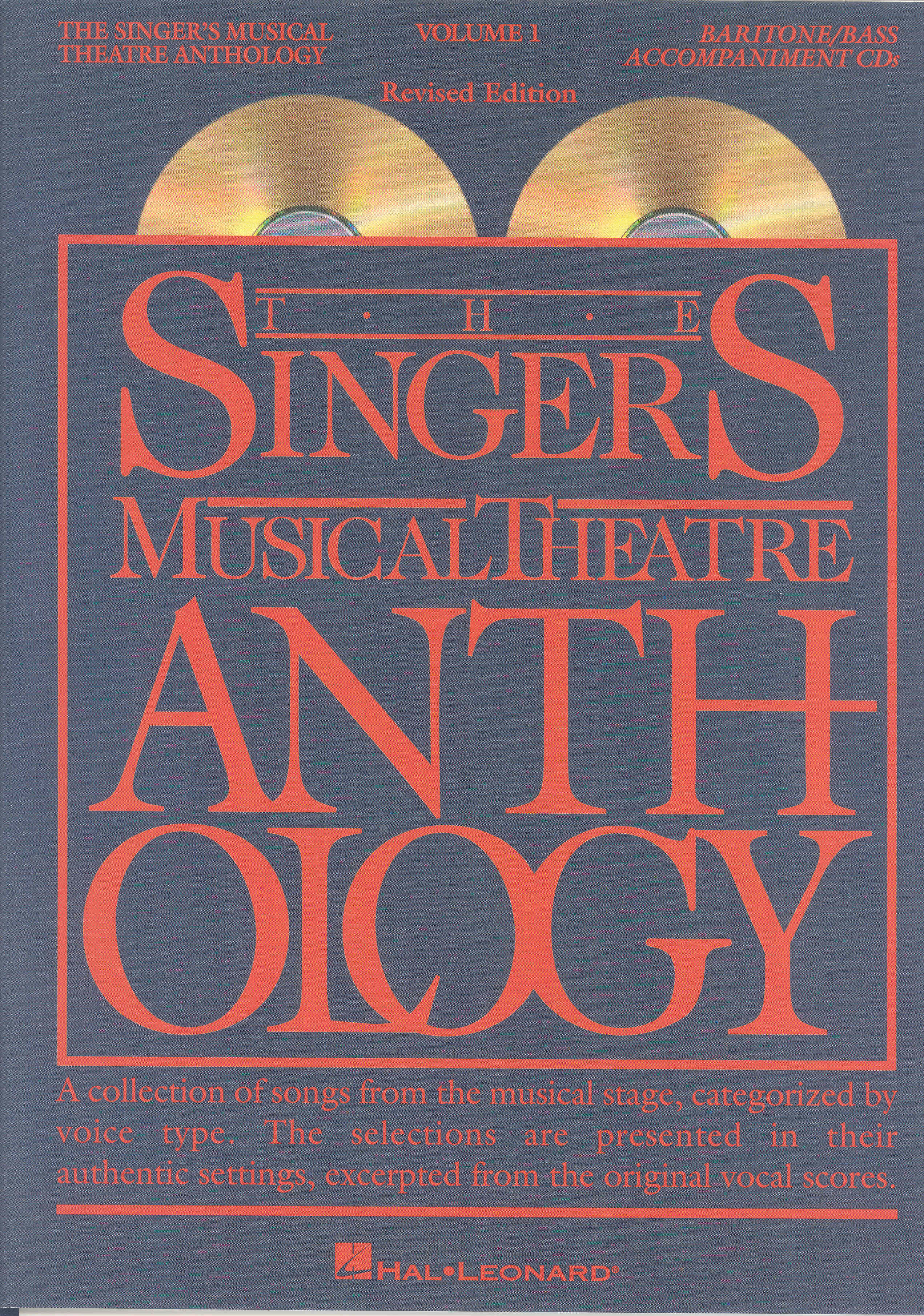 Singers Musical Theatre Anthology 1 Bari/bass Cd Sheet Music Songbook