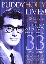 Buddy Holly Lives His Life & His Music Pvg Sheet Music Songbook