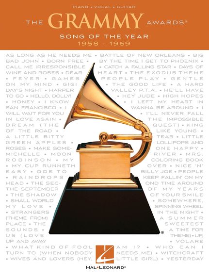 Grammy Awards Song Of The Year 1958-1969 Pvg Sheet Music Songbook