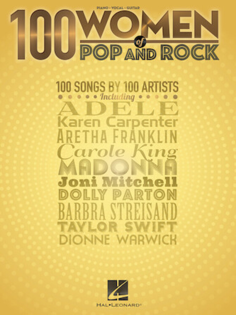 100 Women Of Pop And Rock Pvg Sheet Music Songbook