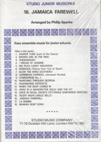 Jamaica Farewell Studio Junior Musicpax 16 Sheet Music Songbook