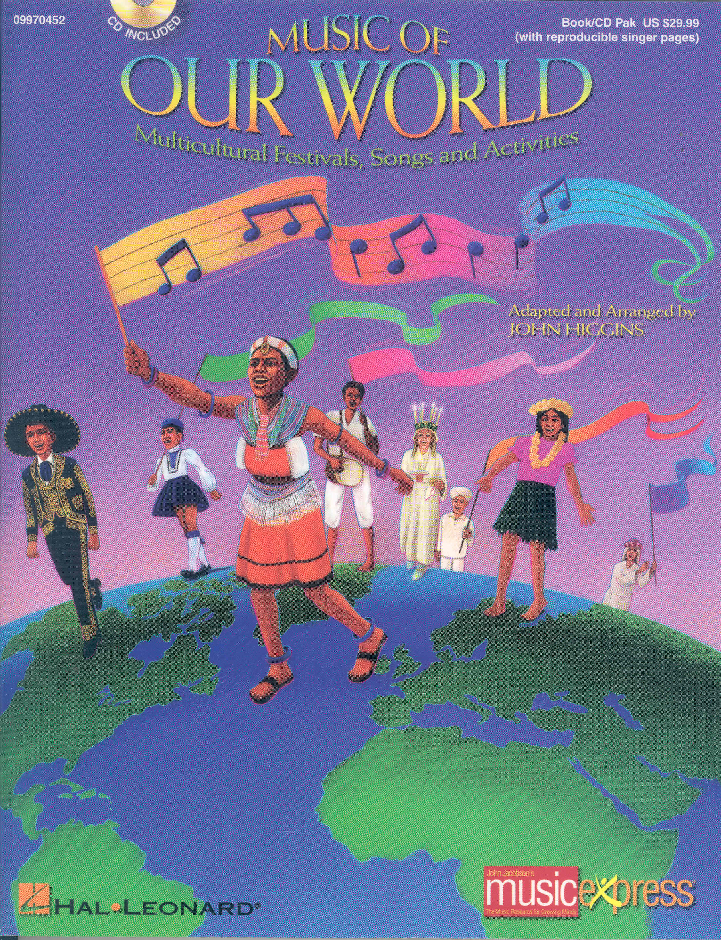 Music Of Our World Multicultural Festivals Bk & Cd Sheet Music Songbook