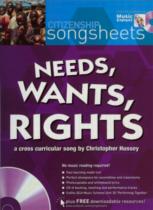 Needs Wants Rights Bk & Cd Citizenship Songsheets Sheet Music Songbook