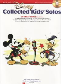 Disney Collected Kids Solos Bk/cd Voice Pf Accomps Sheet Music Songbook