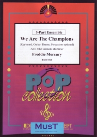 We Are The Champions 5 Part Flexible Ensemble Sheet Music Songbook