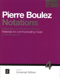 Listening Lab 4 Boulez Notations Sheet Music Songbook