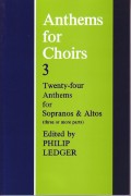 Anthems For Choirs Book 3 Sheet Music Songbook