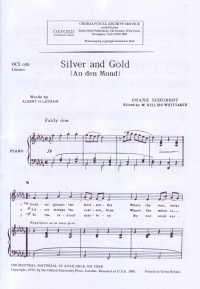 Silver And Gold Schubert/whittaker Unison Sheet Music Songbook