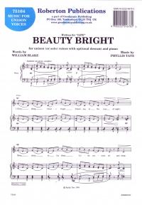 Beauty Bright Tate/blake Unison Sheet Music Songbook