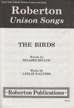 Birds Walters/belloc Unison Sheet Music Songbook