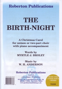 Birth-night Anderson/broley Unison Sheet Music Songbook